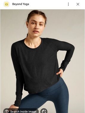 Beyond Yoga black heather day dreamer pullover size M